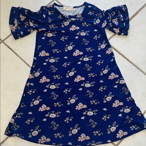 Btween Floral Blue Kids Dress
